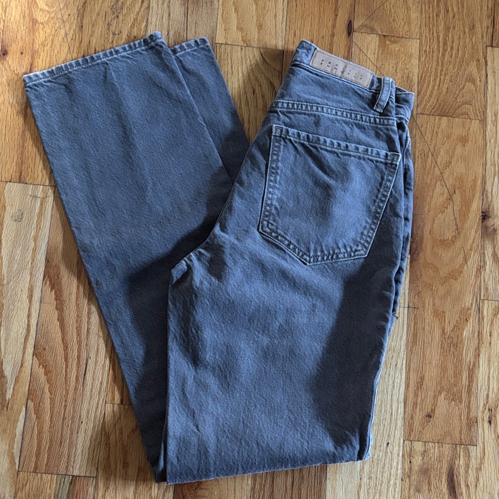 PacSun Women's Straight Leg Jeans in Gray